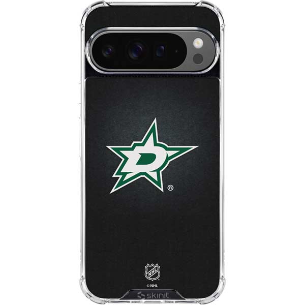 NHL Dallas Stars Black Background Google Pixel 10 Pro Clear Case