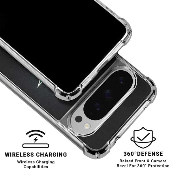 NHL Dallas Stars Black Background Google Pixel 10 Pro Clear Case
