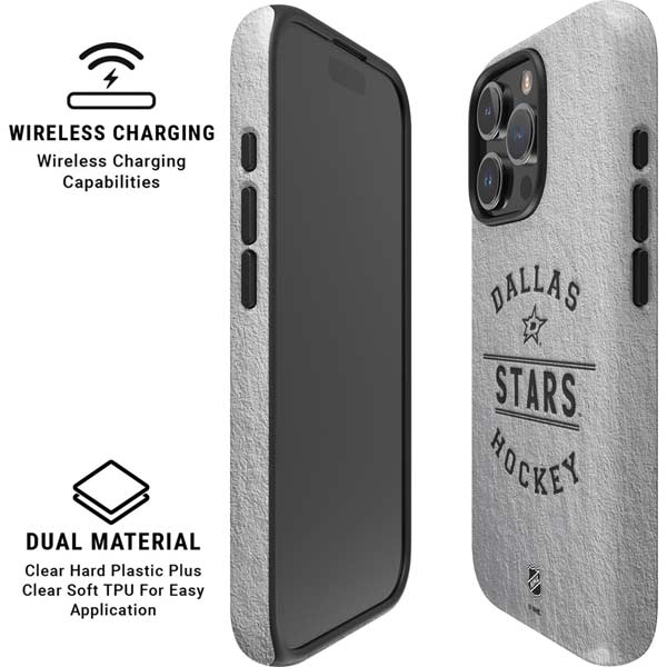 NHL Dallas Stars Black Text iPhone 16 Pro Magsafe Impact Case