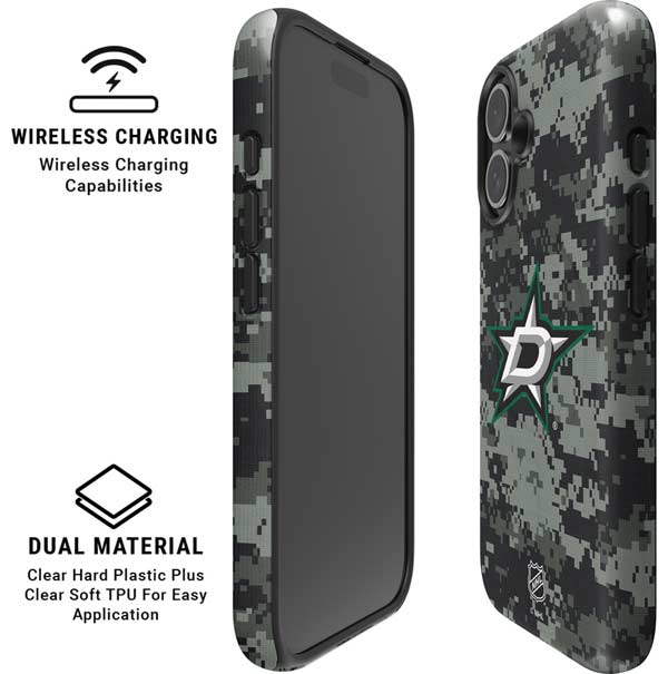NHL Dallas Stars Camo iPhone 16 Plus Magsafe Impact Case