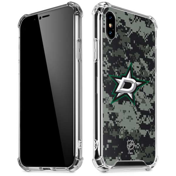 NHL Dallas Stars Camo iPhone X/XS Clear Case