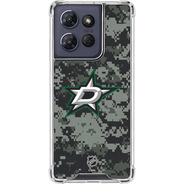 NHL Dallas Stars Camo Moto G 5G (2025) Clear Case
