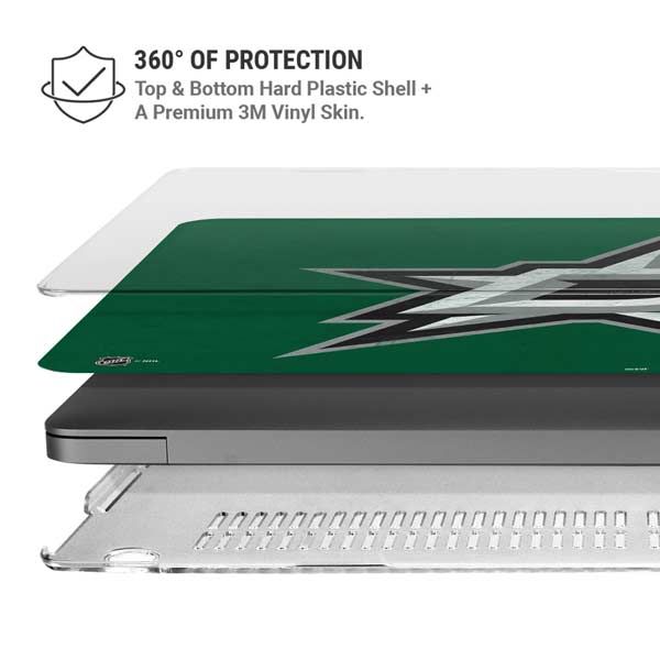 NHL Dallas Stars Distressed MacBook Pro 14in (2021-24) Case plus Skin