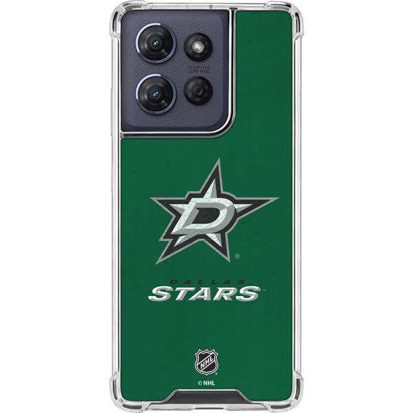 NHL Dallas Stars Distressed Moto G Play 5G (2025) Clear Case