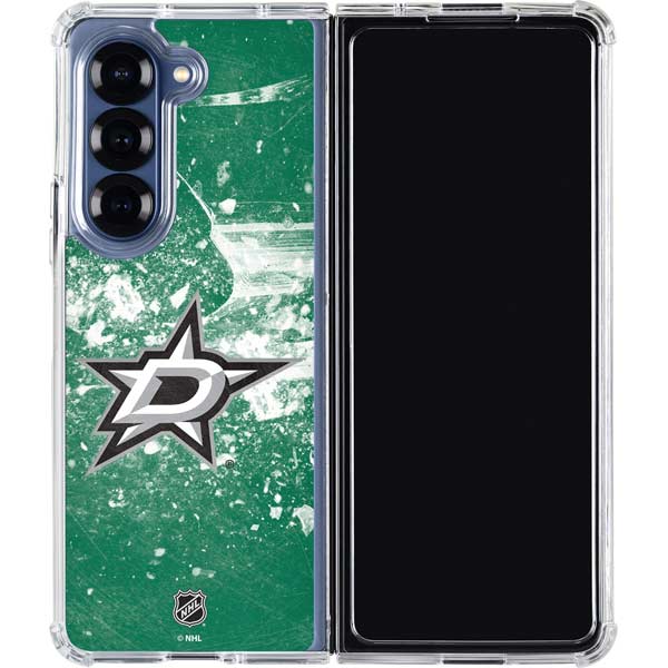 NHL Dallas Stars Frozen Galaxy Z Fold7 Clear Case