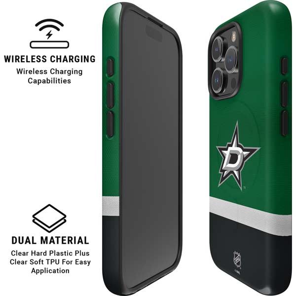 NHL Dallas Stars Jersey iPhone 16 Pro Max Magsafe Impact Case