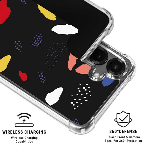 Dark Color Pop Galaxy S26 Plus Clear Case