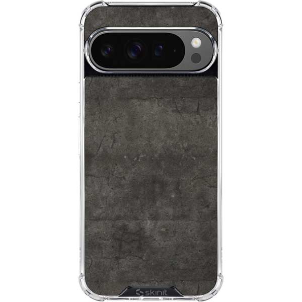 Dark Iron Grey Concrete Google Pixel 10 Pro Clear Case