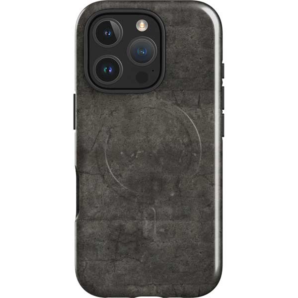 Dark Iron Grey Concrete iPhone 16 Pro Magsafe Impact Case