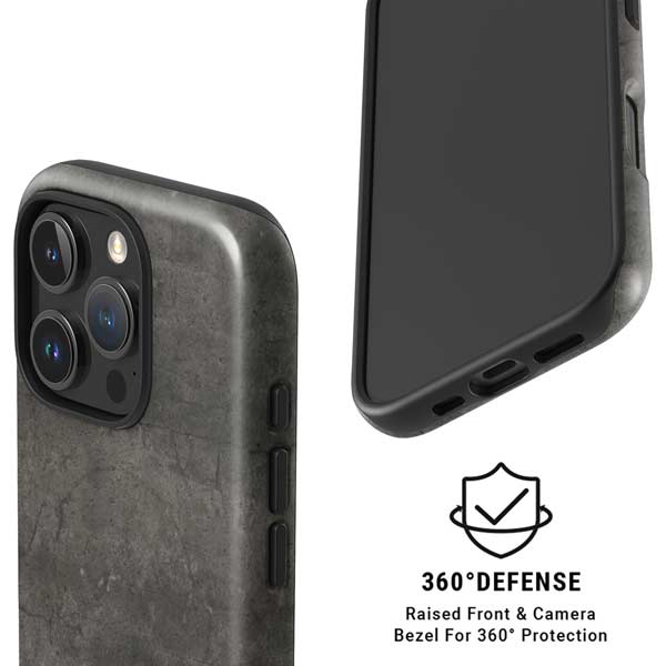 Dark Iron Grey Concrete iPhone 16 Pro Magsafe Impact Case