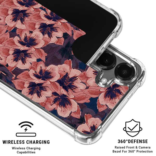 Dark Tapestry Floral Galaxy S26 Clear Case