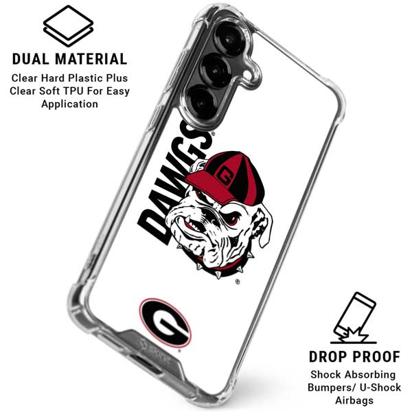 University of Georgia Dawgs Galaxy S26 Plus Clear Case