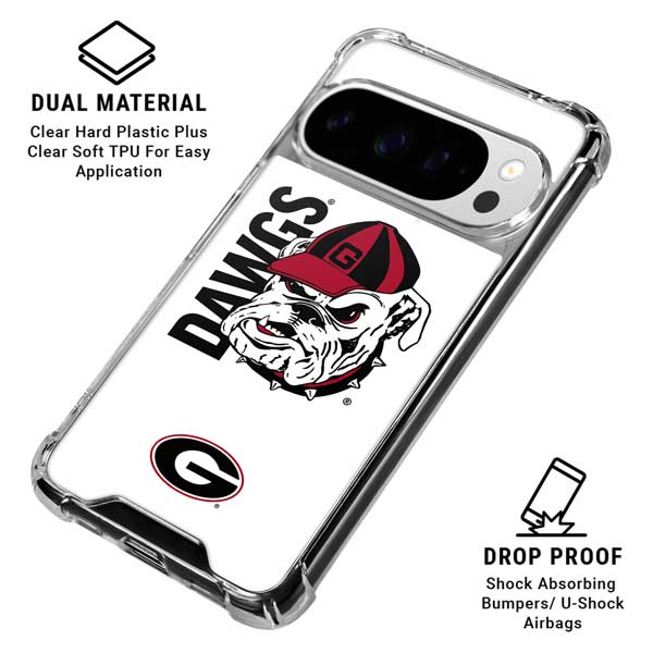 University of Georgia Dawgs Google Pixel 10 Pro XL Clear Case