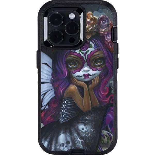 Day of the Dead Gothic Skull Fairy by Jasmine Becket-Griffith Otterbox Defender iPhone Skin