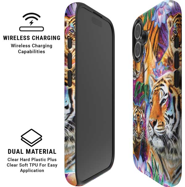 Daydream Galaxy Tigers by Sheena Pike iPhone 16 Plus Magsafe Impact Case