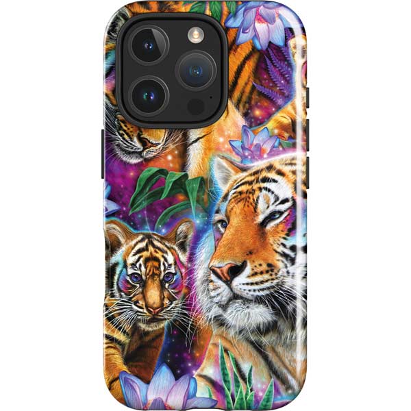 Daydream Galaxy Tigers by Sheena Pike iPhone 16 Pro Max Magsafe Impact Case