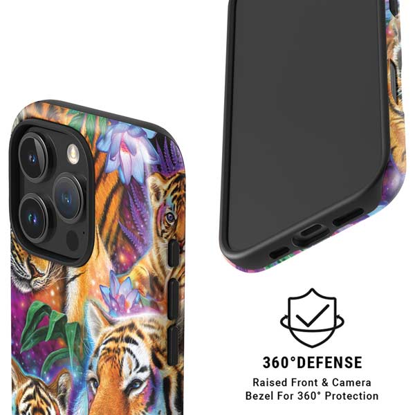 Daydream Galaxy Tigers by Sheena Pike iPhone 16 Pro Max Magsafe Impact Case