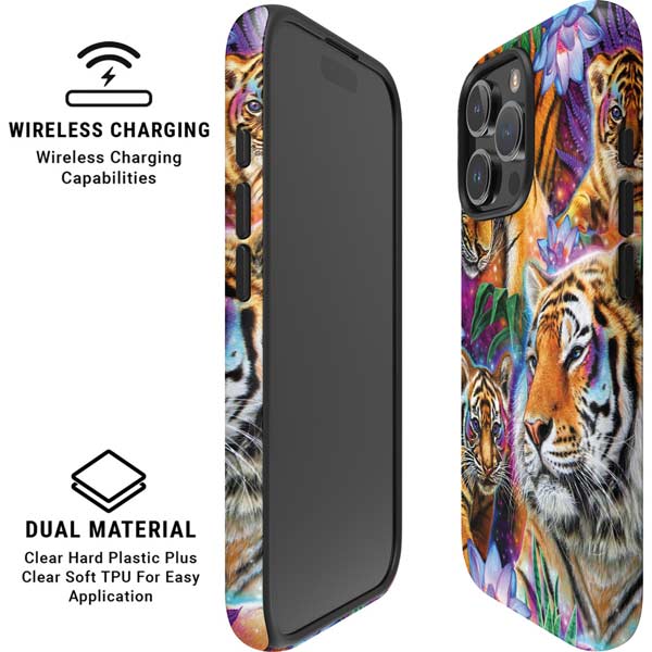 Daydream Galaxy Tigers by Sheena Pike iPhone 16 Pro Max Magsafe Impact Case