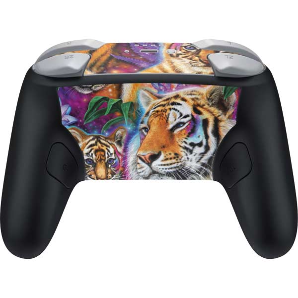 Daydream Galaxy Tigers by Sheena Pike Nintendo Switch 2 (2025) Pro Controller Skin