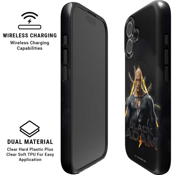 DC Comics Black Adam Movie Art Charcater iPhone 16 Magsafe Impact Case