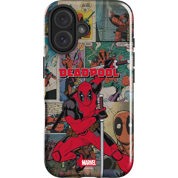 Marvel Deadpool Deadpool Collage iPhone 16 Plus Impact Case