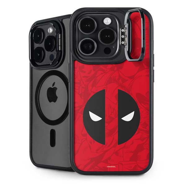 Marvel Deadpool Deadpool Emblem iPhone 14 Pro Kickstand Case
