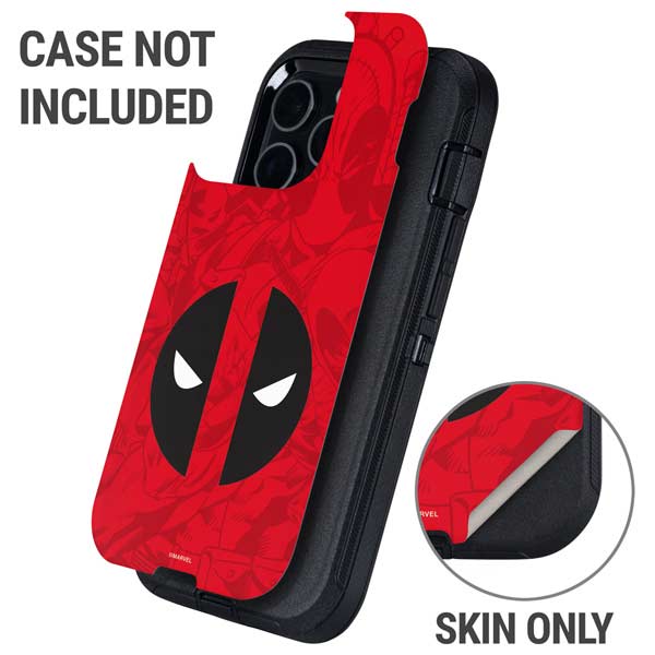 Marvel Deadpool Deadpool Emblem Otterbox Defender iPhone Skin