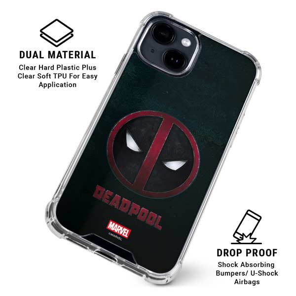 Marvel Deadpool Legacy Deadpool Logo iPhone 14 Clear Case
