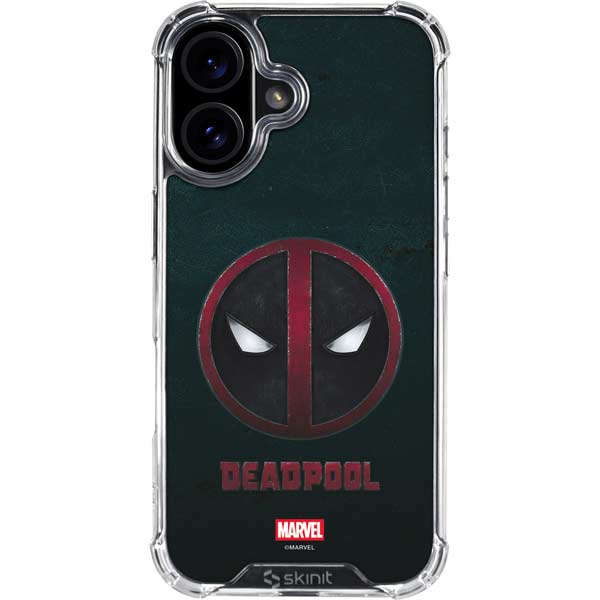 Marvel Deadpool Legacy Deadpool Logo iPhone 16 Plus Clear Case