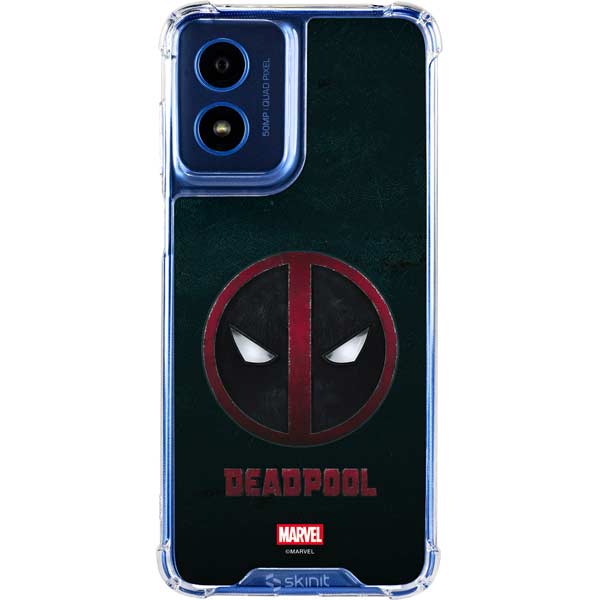 Marvel Deadpool Legacy Deadpool Logo Moto G Play 4G (2024) Clear Case