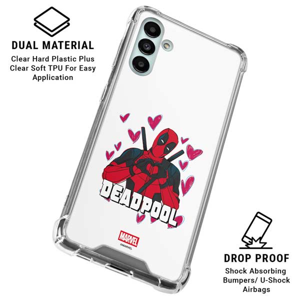 Marvel Deadpool Legacy Deadpool Love Galaxy A13 5G Clear Case