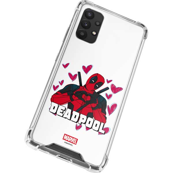 Marvel Deadpool Legacy Deadpool Love Galaxy A32 5G Clear Case