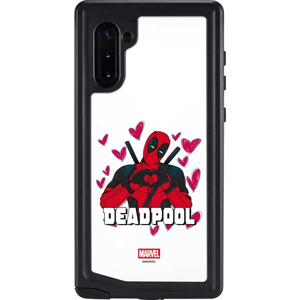 Marvel Deadpool Legacy Deadpool Love Galaxy Note 10 Waterproof Case