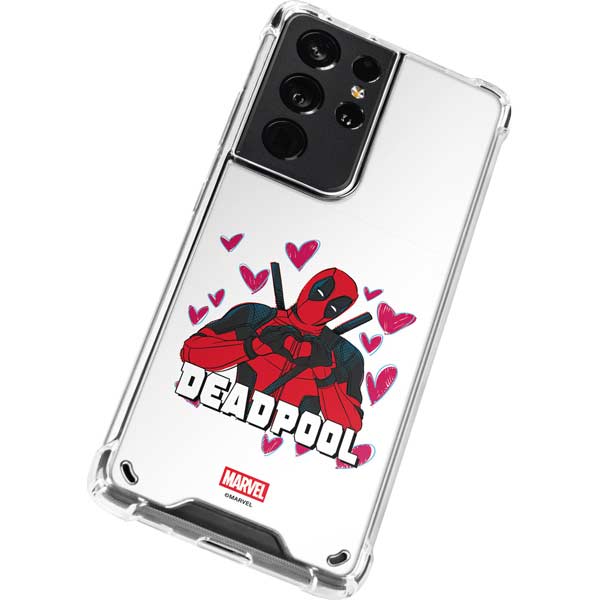 Marvel Deadpool Legacy Deadpool Love Galaxy S21 Ultra 5G Clear Case