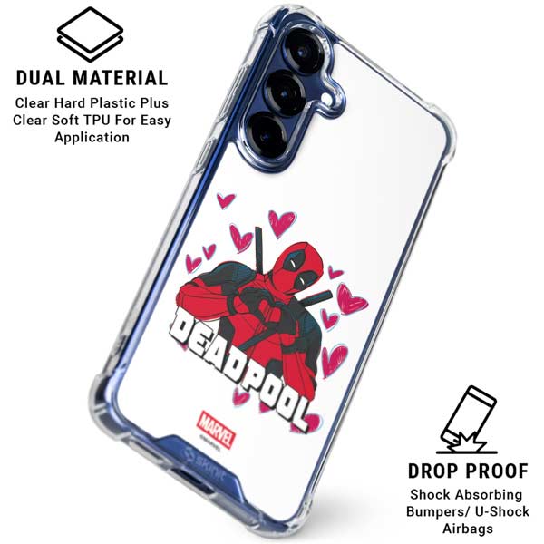 Marvel Deadpool Legacy Deadpool Love Galaxy S25 Clear Case