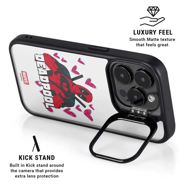 Marvel Deadpool Legacy Deadpool Love iPhone 14 Pro Kickstand Case