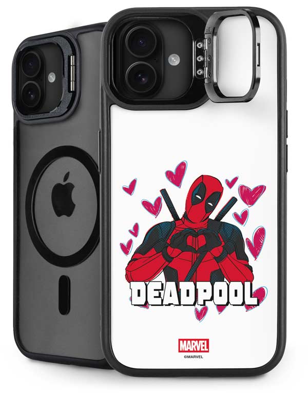 Marvel Deadpool Legacy Deadpool Love iPhone 16 Plus Kickstand Case