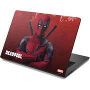 Marvel Deadpool Legacy Deadpool Red Poster Dell Chromebook Skin