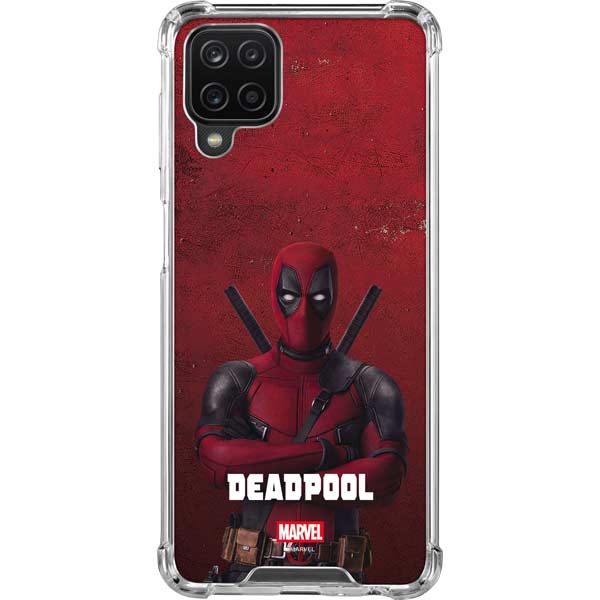 Marvel Deadpool Legacy Deadpool Red Poster Galaxy A12 Clear Case