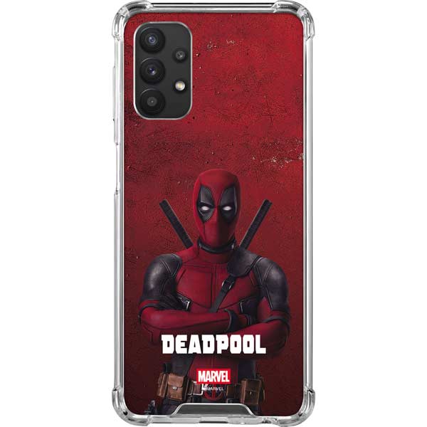 Marvel Deadpool Legacy Deadpool Red Poster Galaxy A32 5G Clear Case