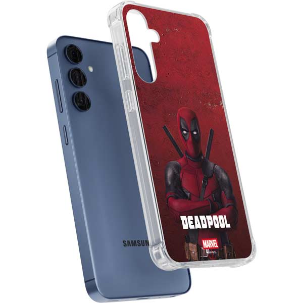Marvel Deadpool Legacy Deadpool Red Poster Galaxy A35 5G Clear Case