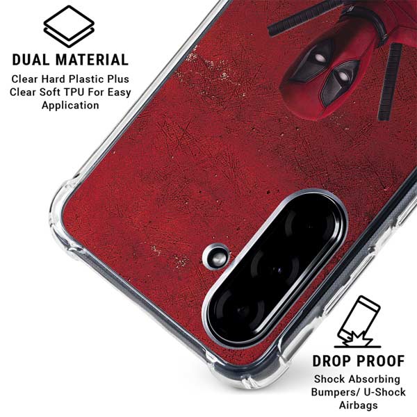Marvel Deadpool Legacy Deadpool Red Poster Galaxy A36 5G Clear Case