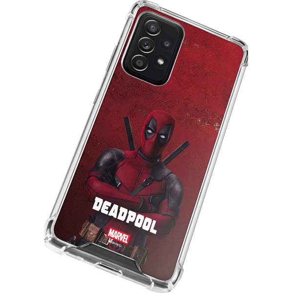 Marvel Deadpool Legacy Deadpool Red Poster Galaxy A72 5G Clear Case