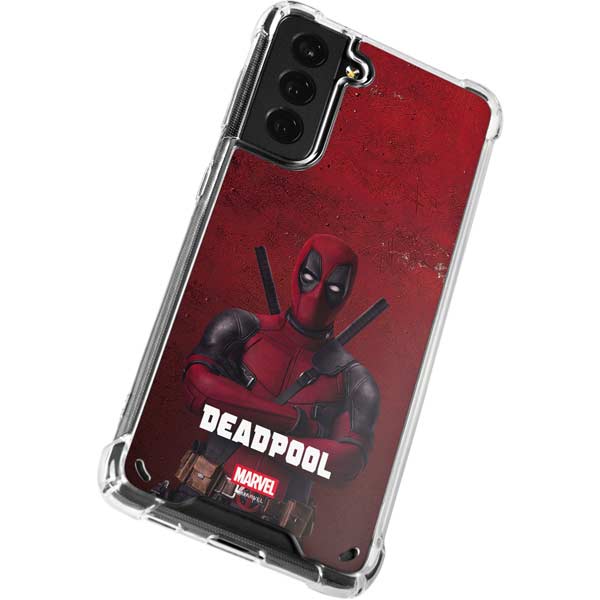 Marvel Deadpool Legacy Deadpool Red Poster Galaxy S21 Plus 5G Clear Case