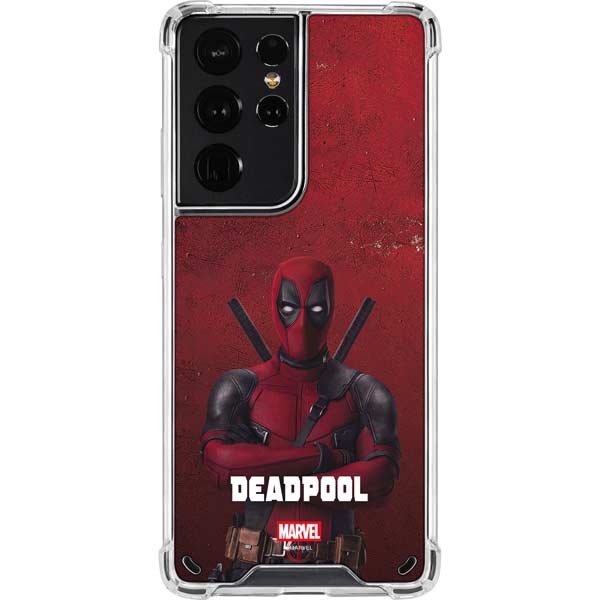 Marvel Deadpool Legacy Deadpool Red Poster Galaxy S21 Ultra 5G Clear Case