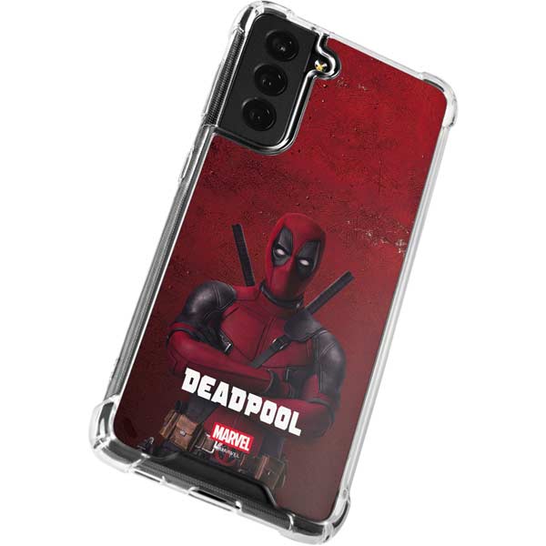 Marvel Deadpool Legacy Deadpool Red Poster Galaxy S22 Clear Case