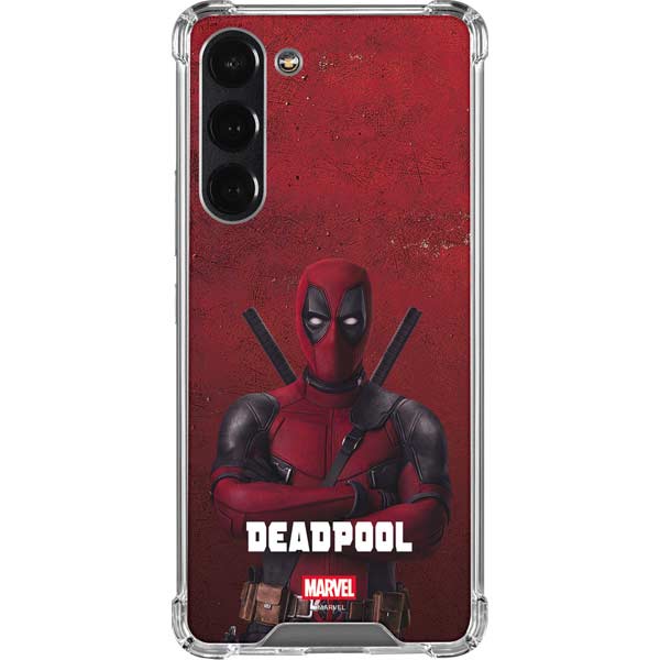 Marvel Deadpool Legacy Deadpool Red Poster Galaxy S23 FE Clear Case