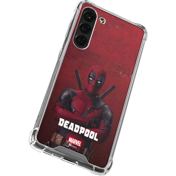 Marvel Deadpool Legacy Deadpool Red Poster Galaxy S23 FE Clear Case