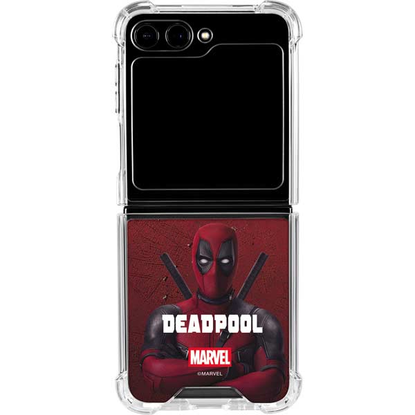 Marvel Deadpool Legacy Deadpool Red Poster Galaxy Z Flip5 5G Clear Case