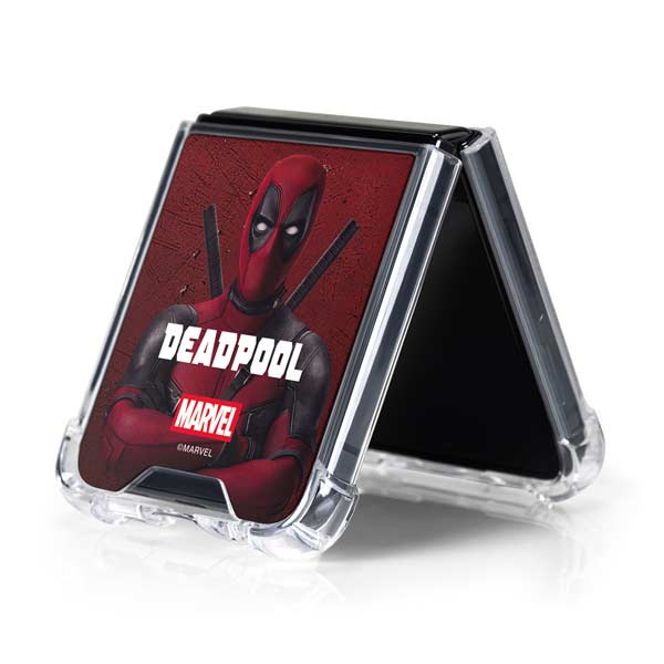 Marvel Deadpool Legacy Deadpool Red Poster Galaxy Z Flip5 5G Clear Case